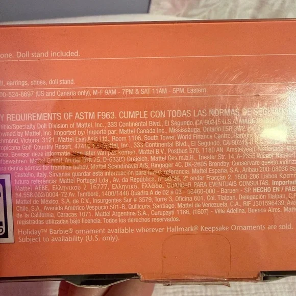 2007 Holiday Barbie Collector Doll Mattel K7958 NRFB Blonde Hair Blue Eyes - Picture 4 of 16